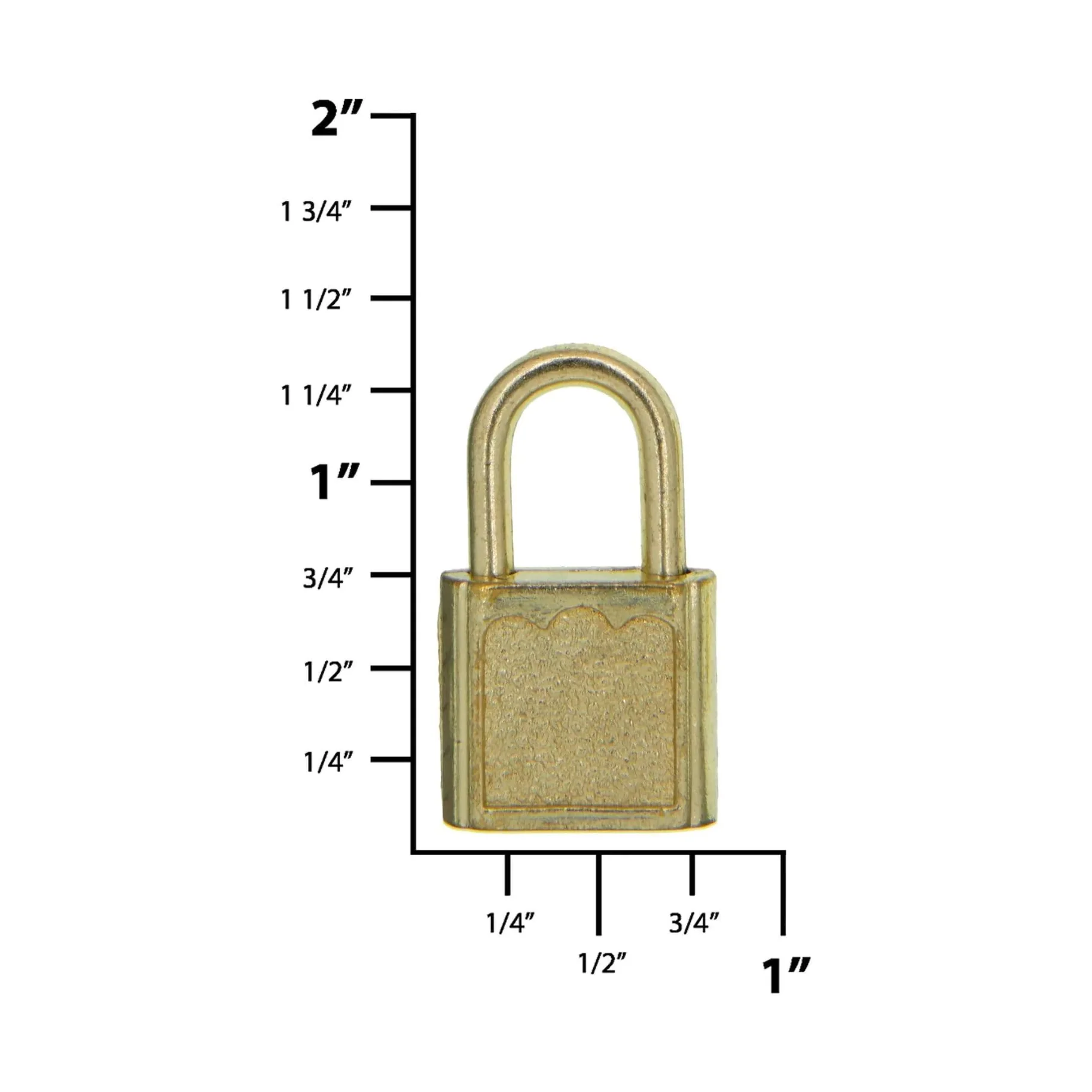 5/8" Brass,Padlock, Zinc Alloy, #L-1514-BP