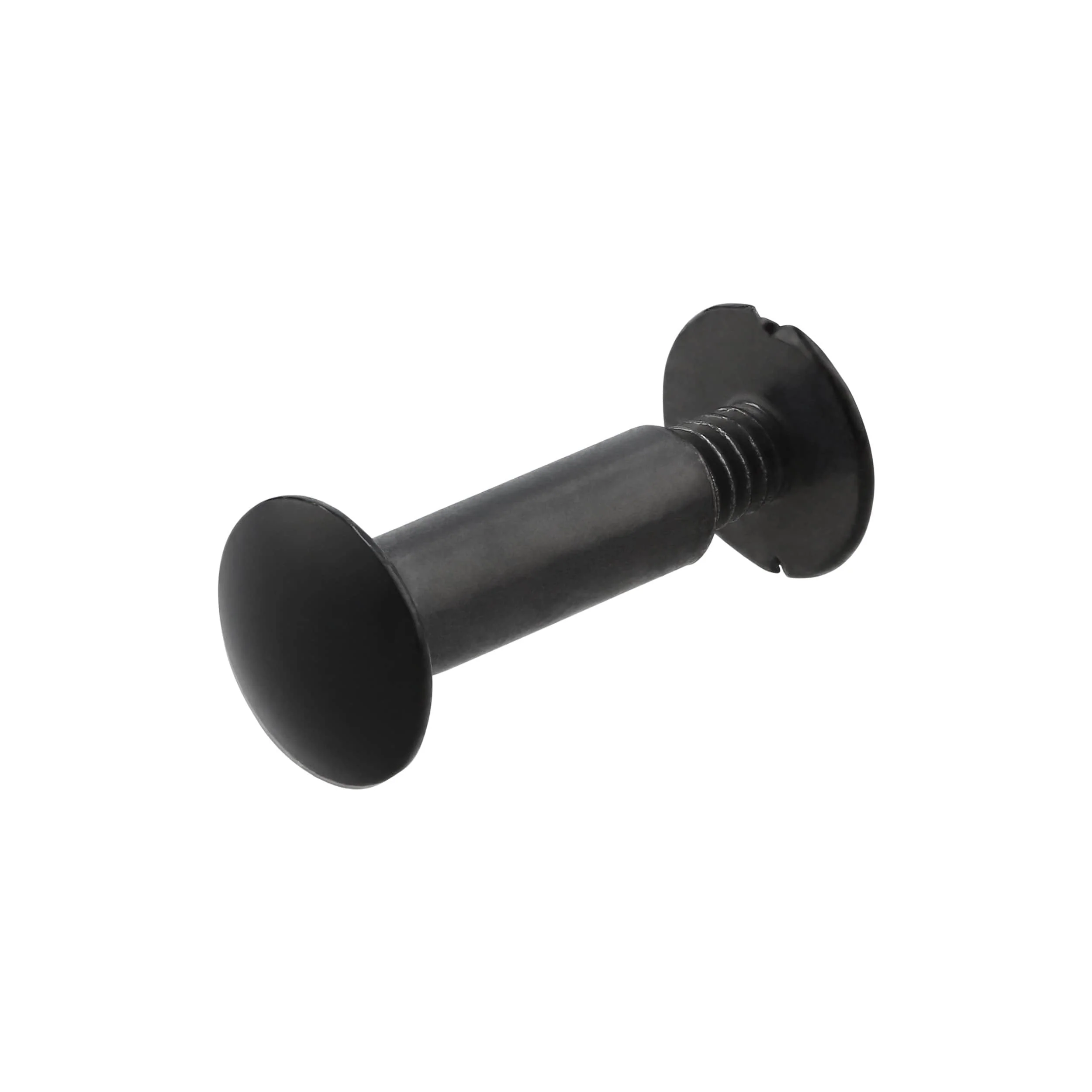 5/8" Glossy Black, Chicago Screw, Solid Brass PK10, #L-156-5-8-BLK