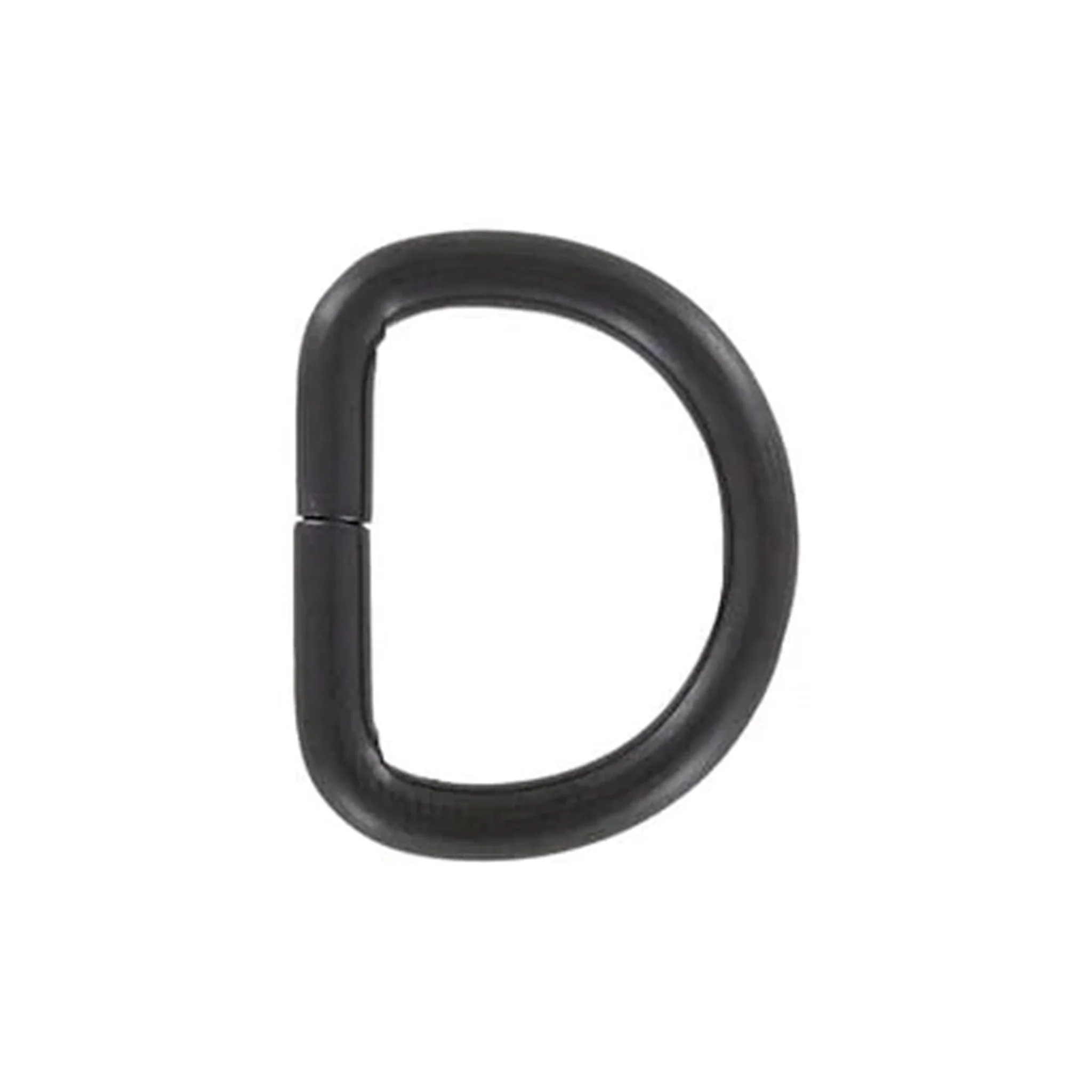5/8" Matte Black, Split D-Ring, Steel, #D-104-BLK
