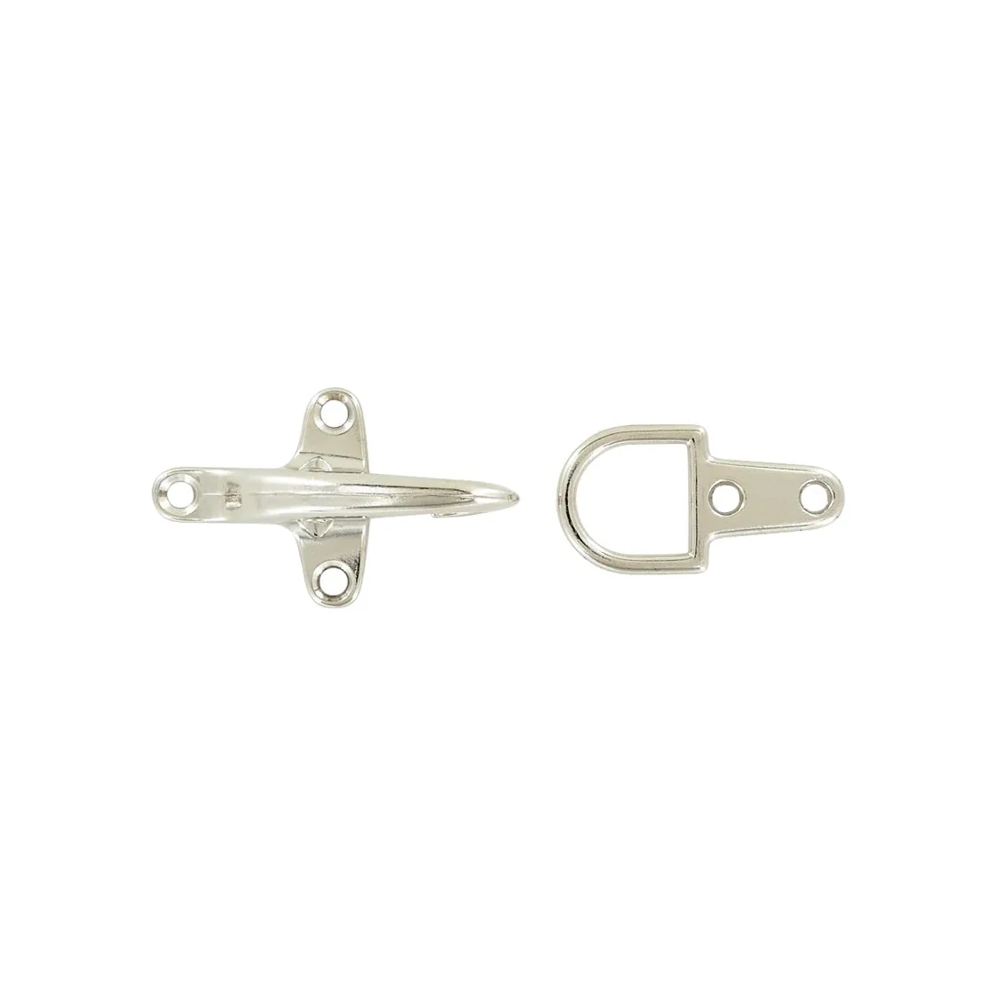 5/8" Nickel, Artisan Snap Hook with D Ring, Zinc Alloy, #C-1460-NP 1 4803-5-8-nickel-artisan-snap-hook-with-d-ring-zinc-alloy-c-1460-np-1.webp