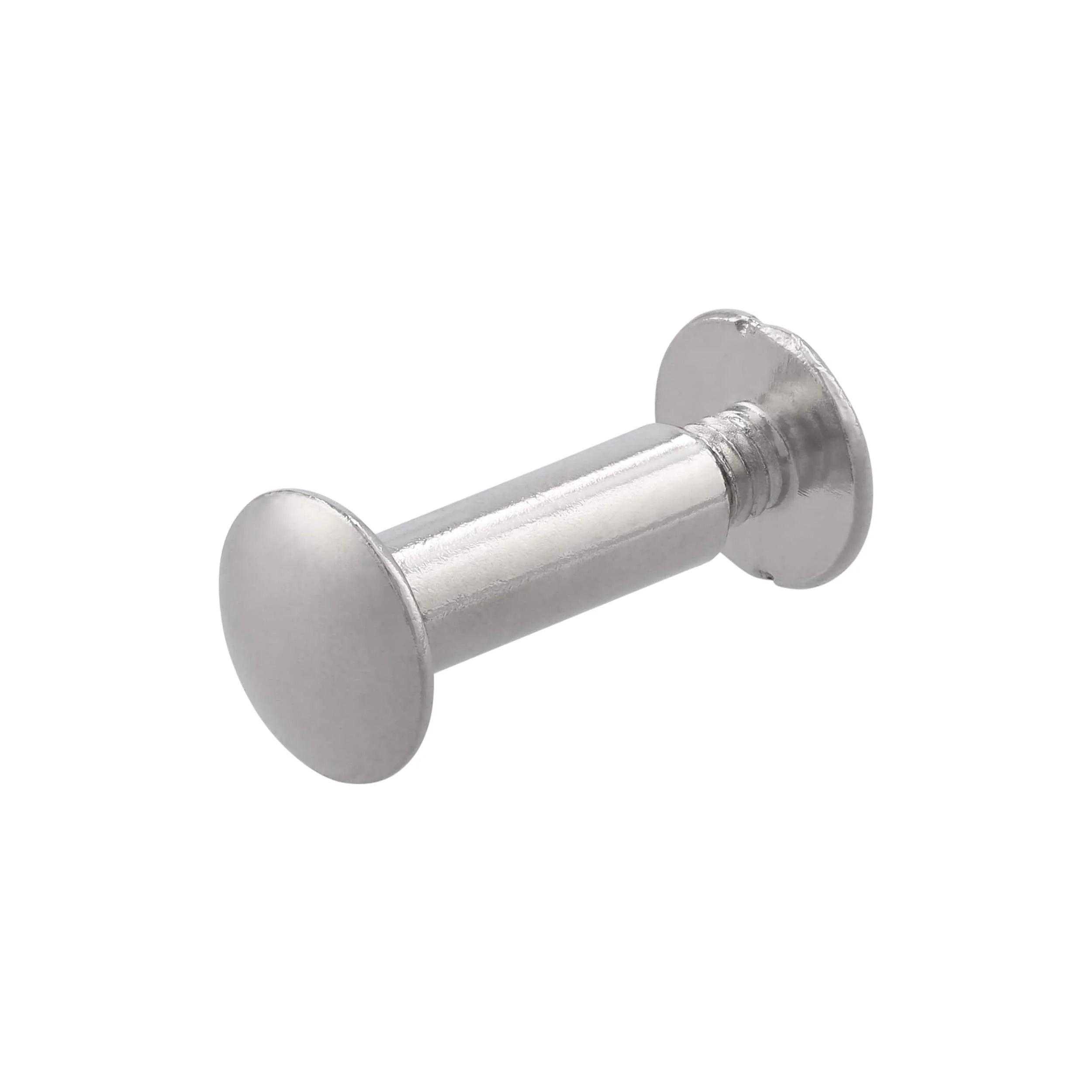 5/8" Nickel, Chicago Screw, Solid Brass PK10, #L-156-5-8-SBN