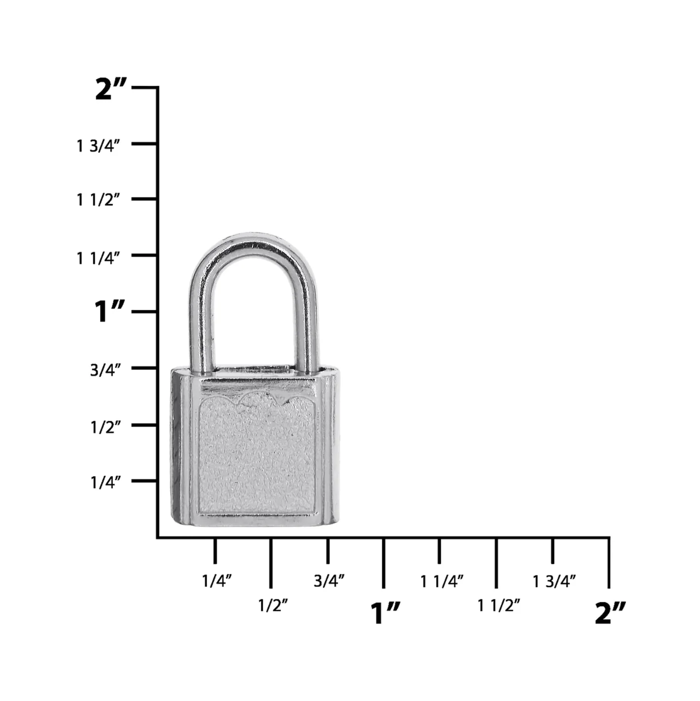 5/8" Nickel, Padlock, Zinc Alloy, #L-1514-NP