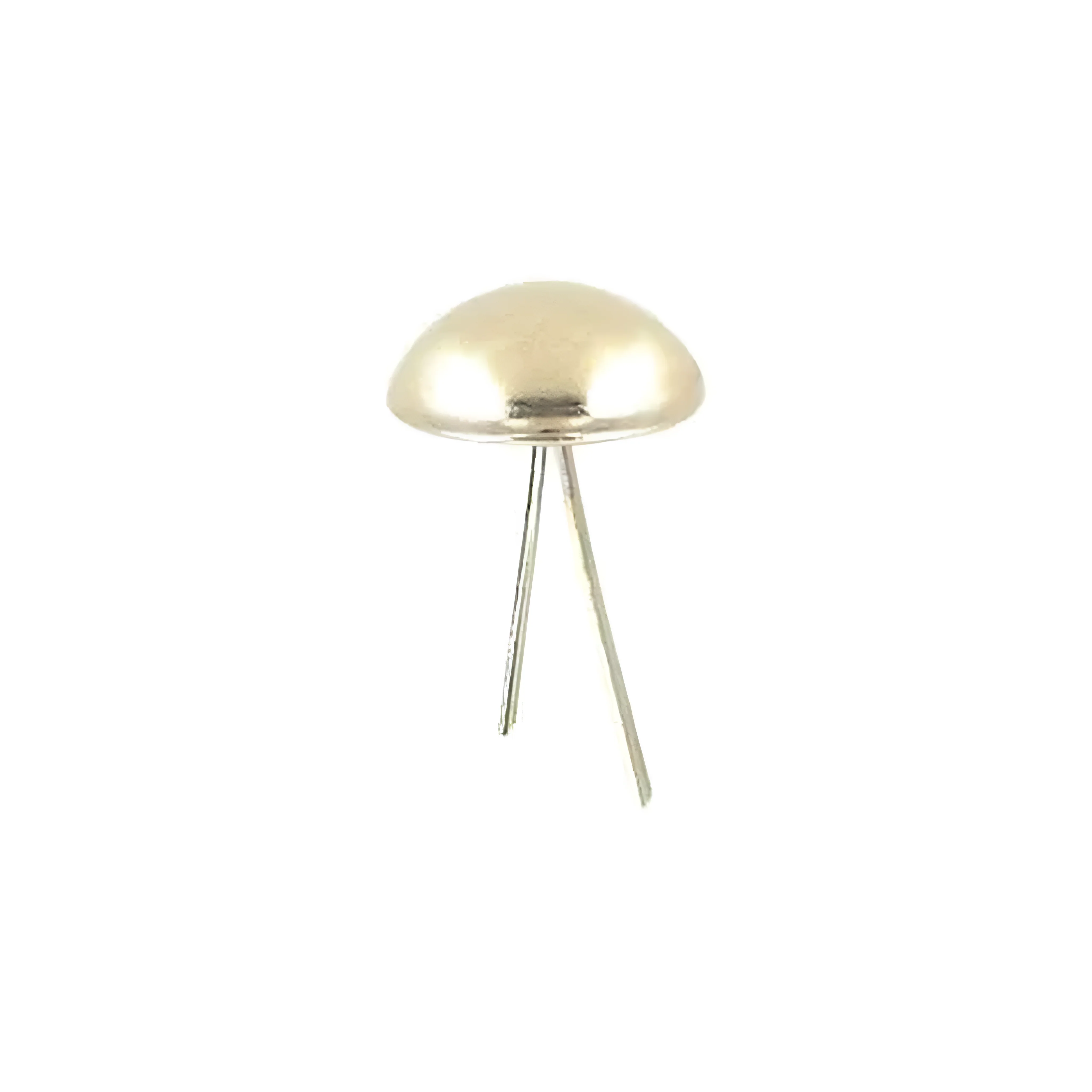 5/8" Shiny Nickel, Dome Handbag Feet, Zinc Alloy, #P-2295-NIC