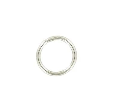 5/8" Shiny Nickel, Split Round Ring, Steel, #A-4-NP