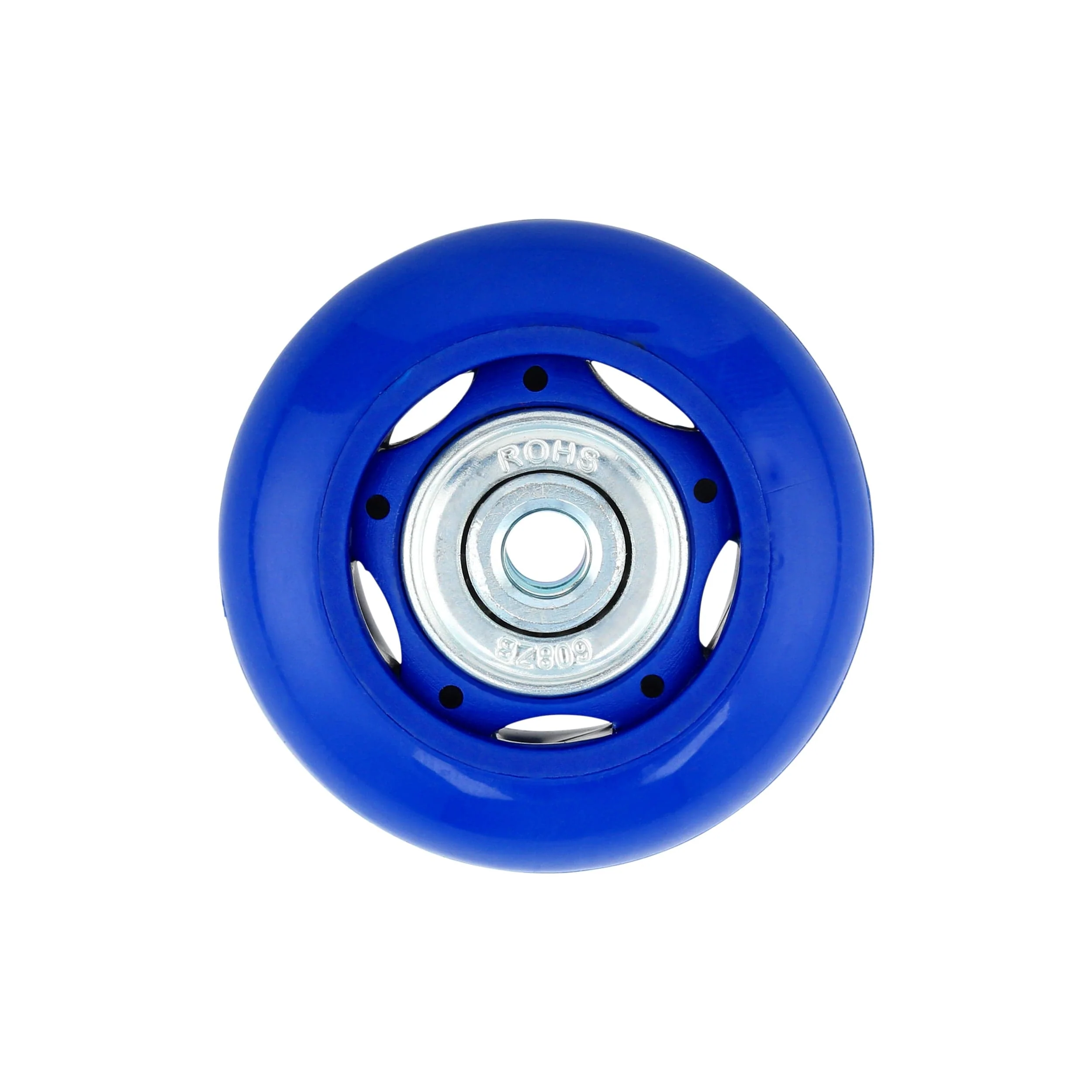 50mm Blue, Ball Bearing Inline Skate Wheel, Plastic, #L-3726-BLU