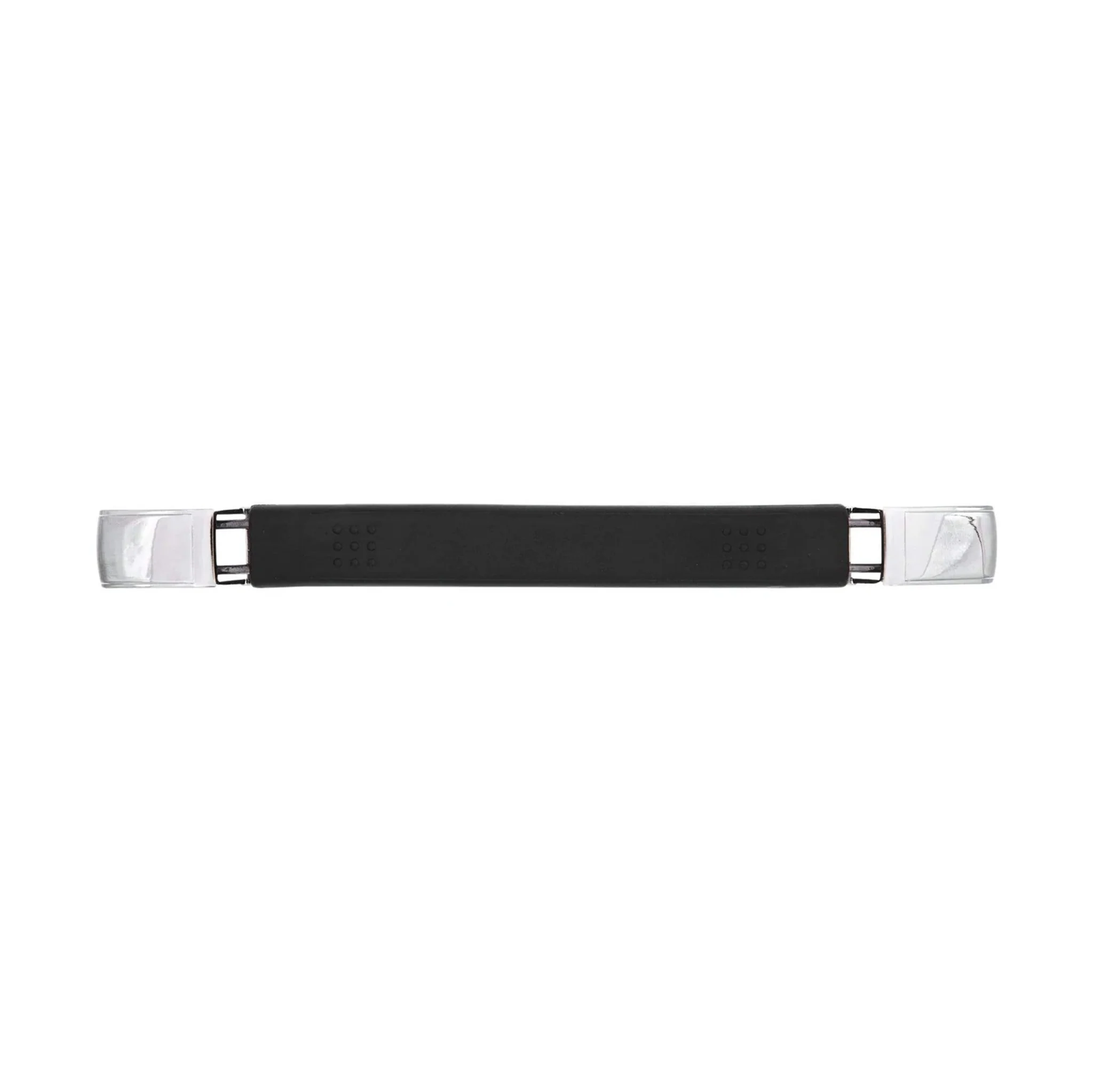 6 3/4" Black, Handle with Nickel Loops, Vinyl, #L-2836