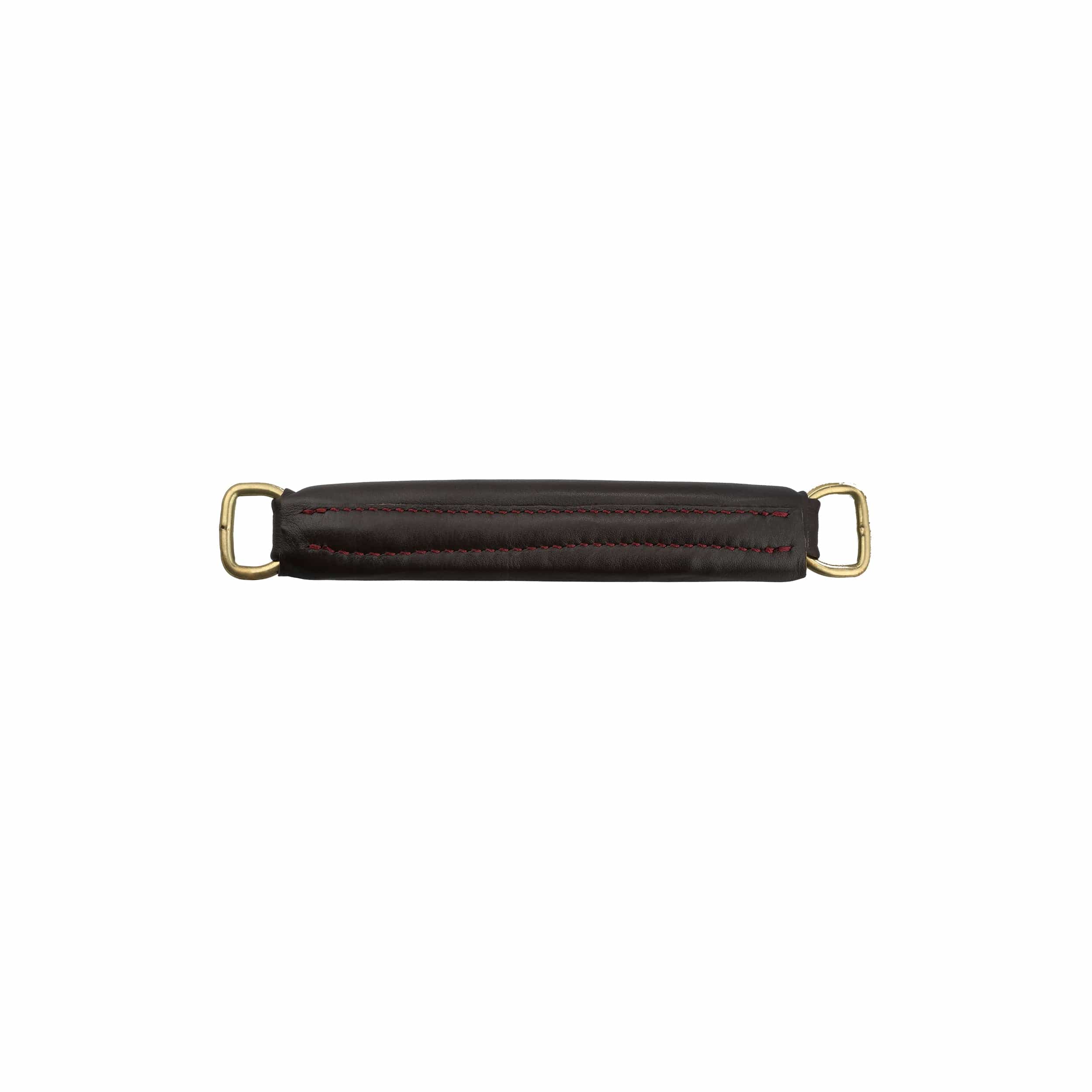 6" Brown, Handle with Brass Hardware, Leather, #L-1802-BRO