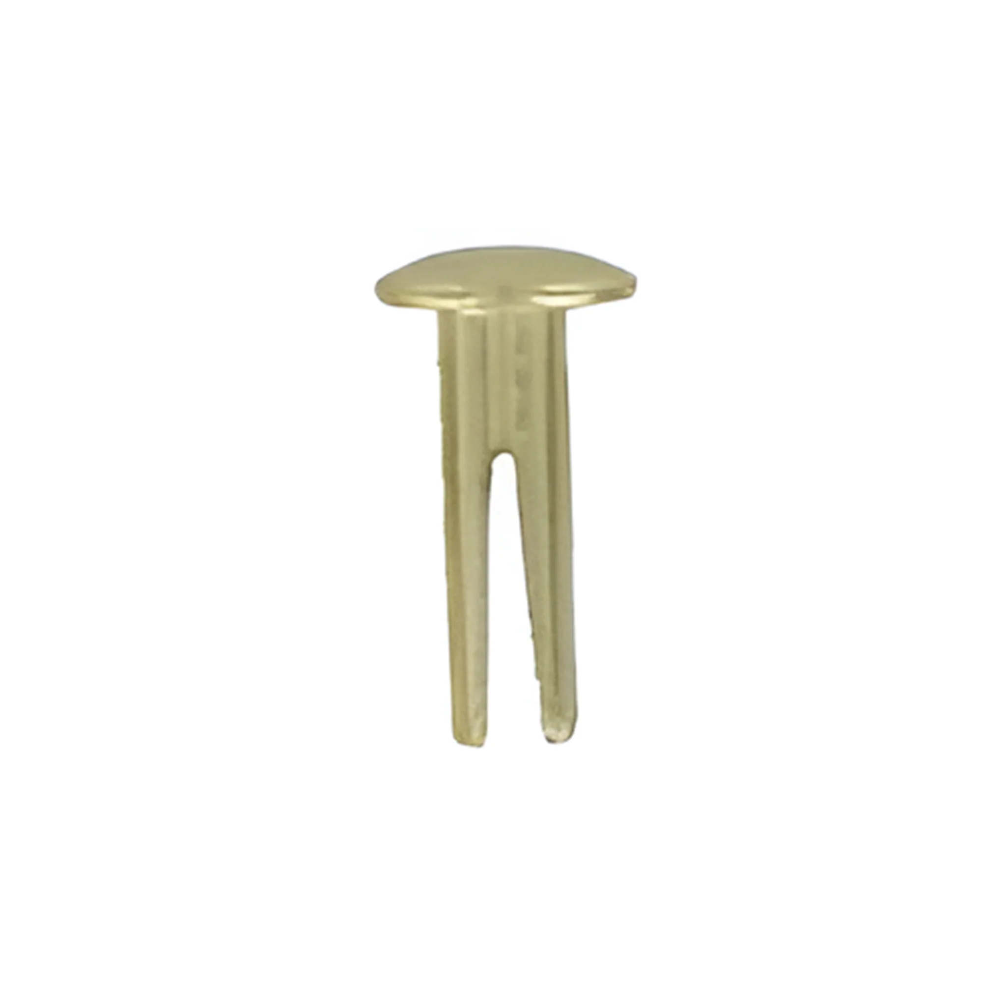 6/16" Brass, Split Rivet, Steel - 24 pk, #100-6-16-BP