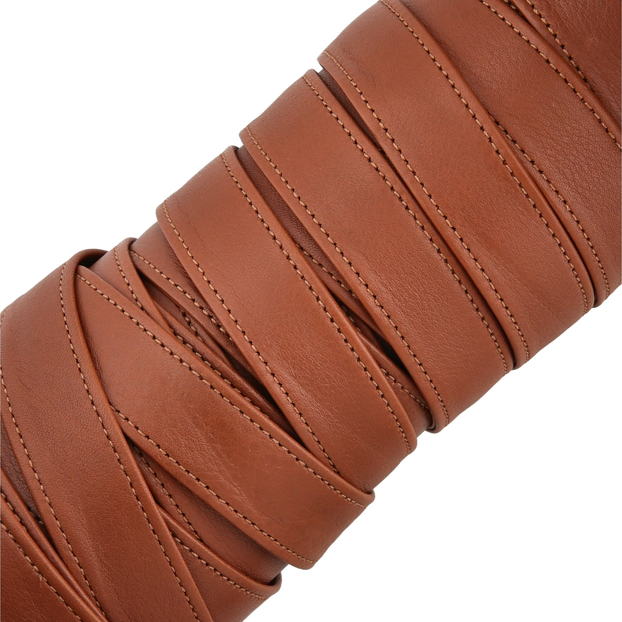 7/8" Golden Tan, Leather Strapping, Leather, #CALF-7-8-GTAN