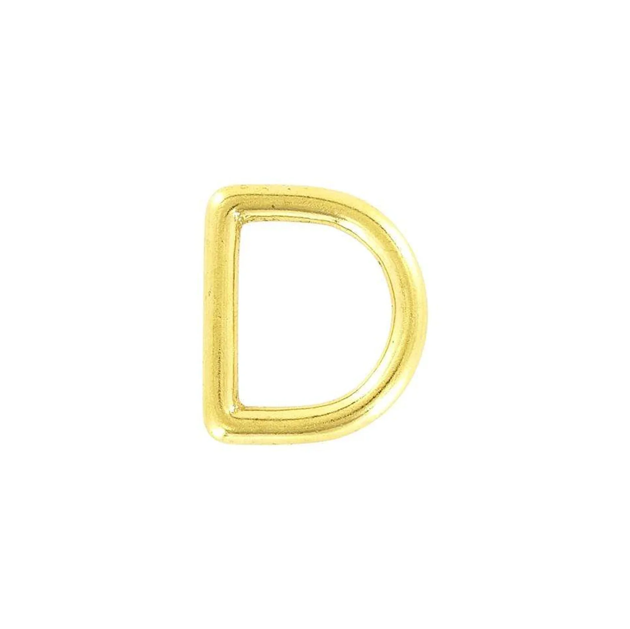 7/8" Shiny Brass, Cast D Ring, Solid Brass, #P-1936 1 5042-7-8-shiny-brass-cast-d-ring-solid-brass-p-1936-1.webp
