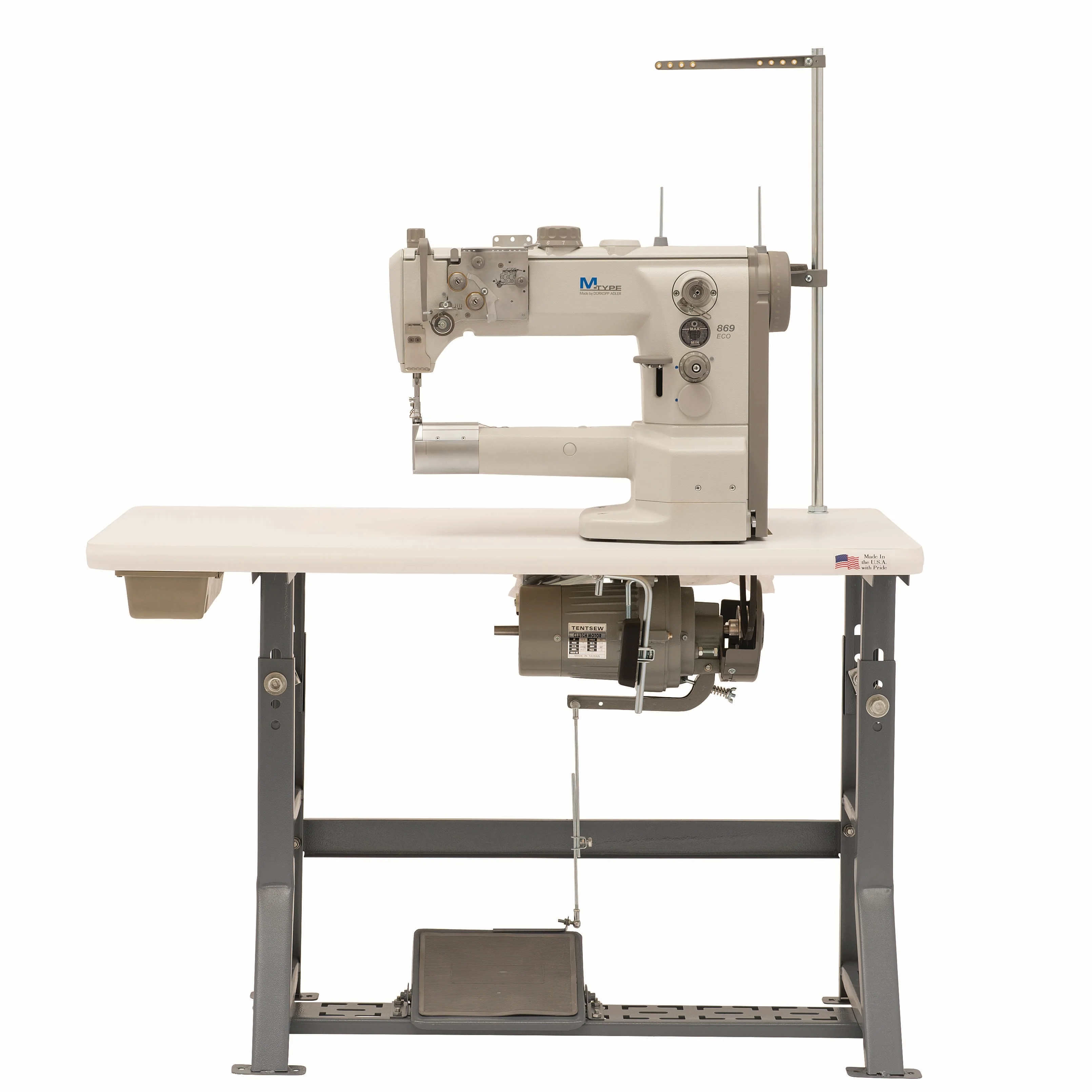 Adler 869 Cylinder Arm Leather Sewing Machine, Complete with Stand