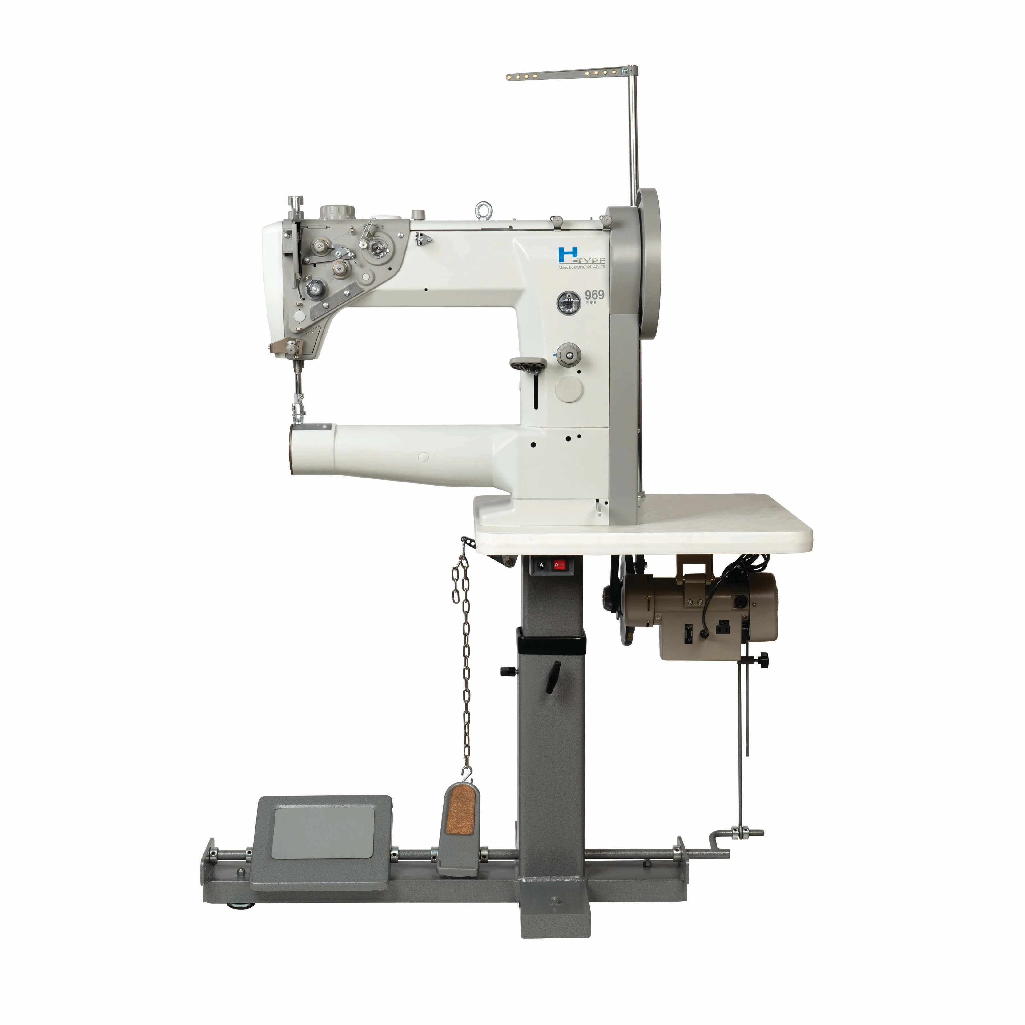 Adler 969 Pure Leather Sewing Machine, Complete with Stand and Servo Motor