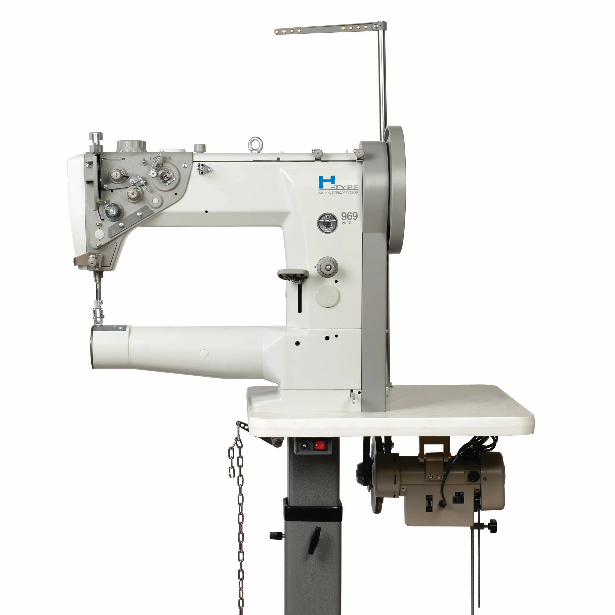 Adler 969 Pure Leather Sewing Machine, Complete with Stand and Servo Motor