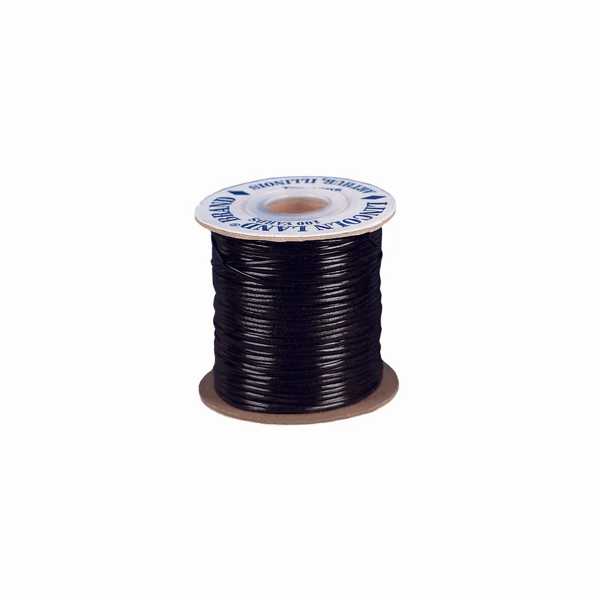 Black Grained Vinyl Lace, 3/32" x 100 yards