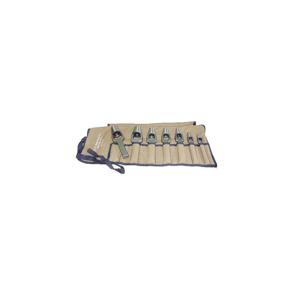 C.S Osborne 7 Piece Arch Punch Set, #T-14-K