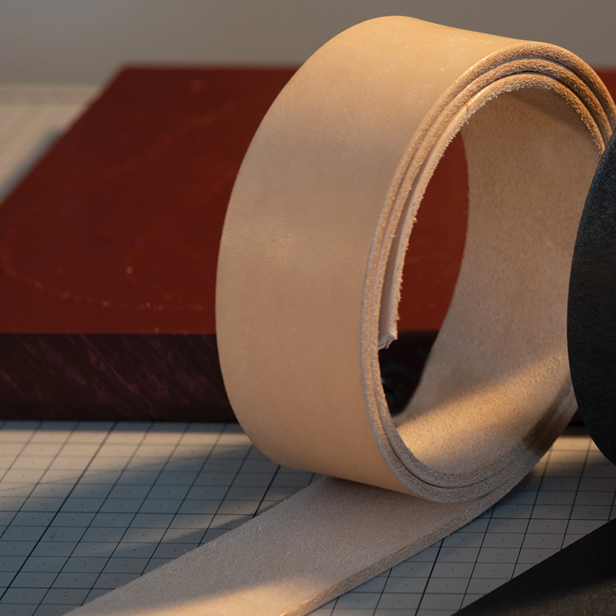 CHAHINLEATHER® Natural Strap Belt Blank, 8/9 oz., 65" - 96"