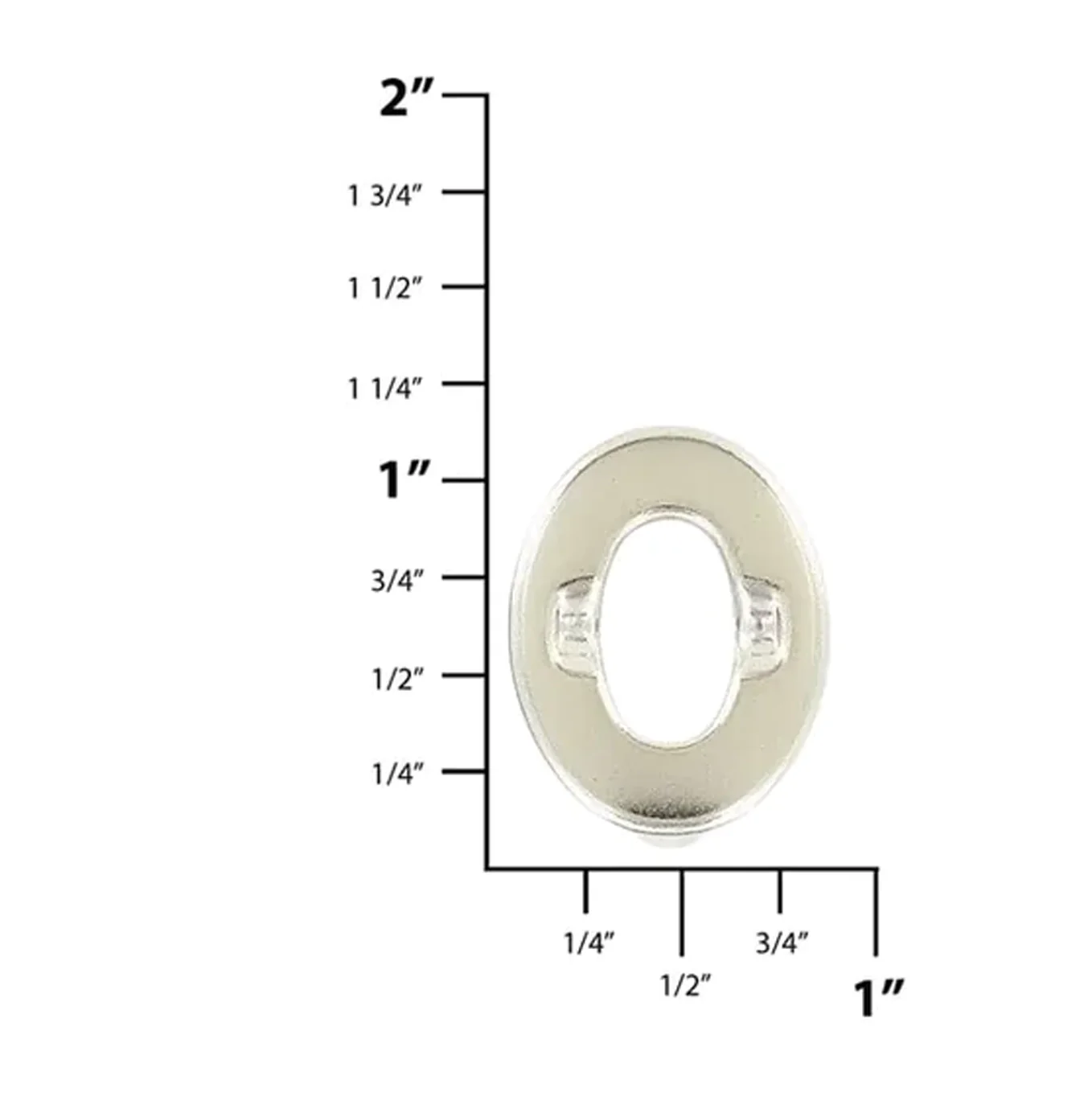 Common SenseÂ® 1" Nickel Eyelet, Zinc Alloy