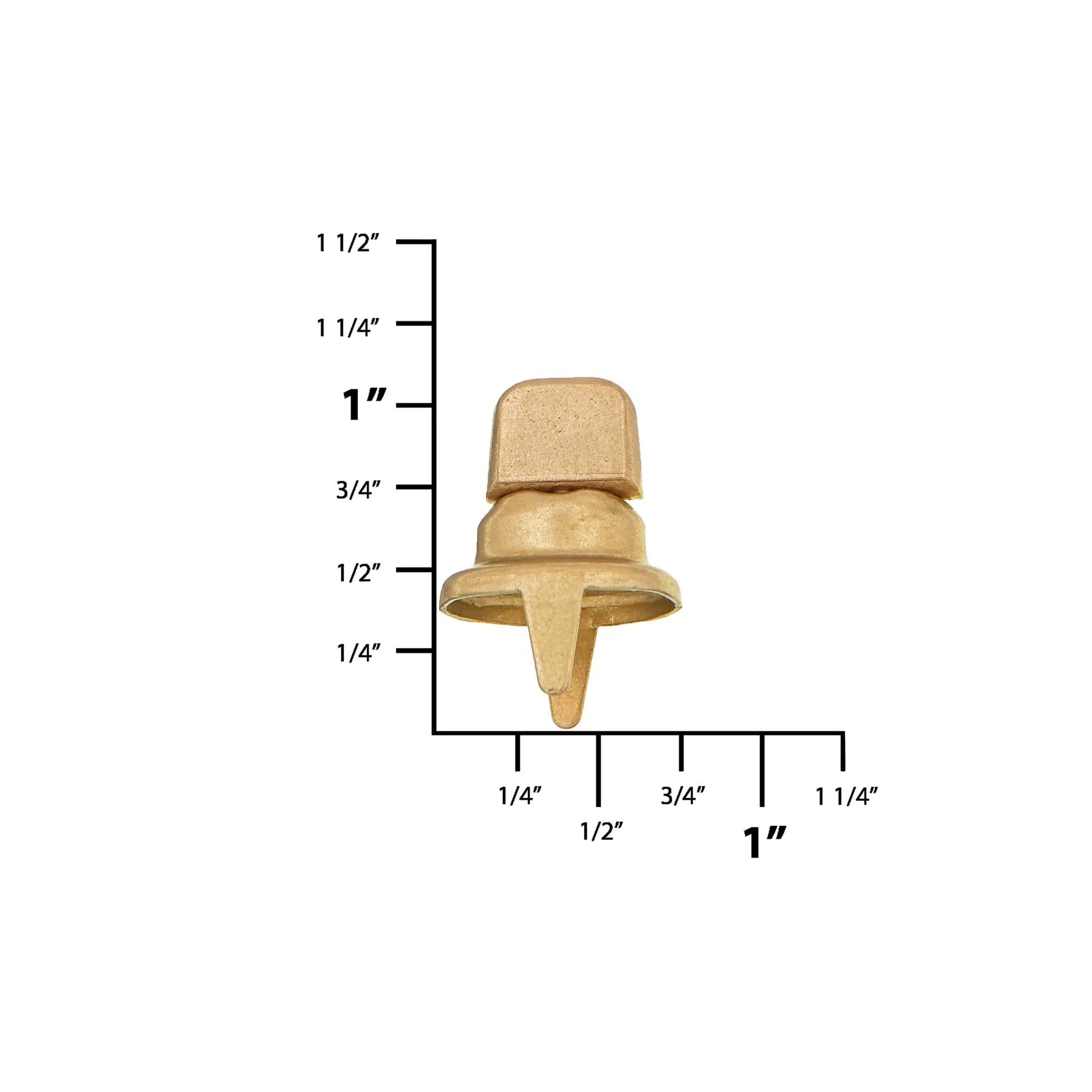 Common SenseÂ® 5/16" Brass Turn Button, Zinc Alloy