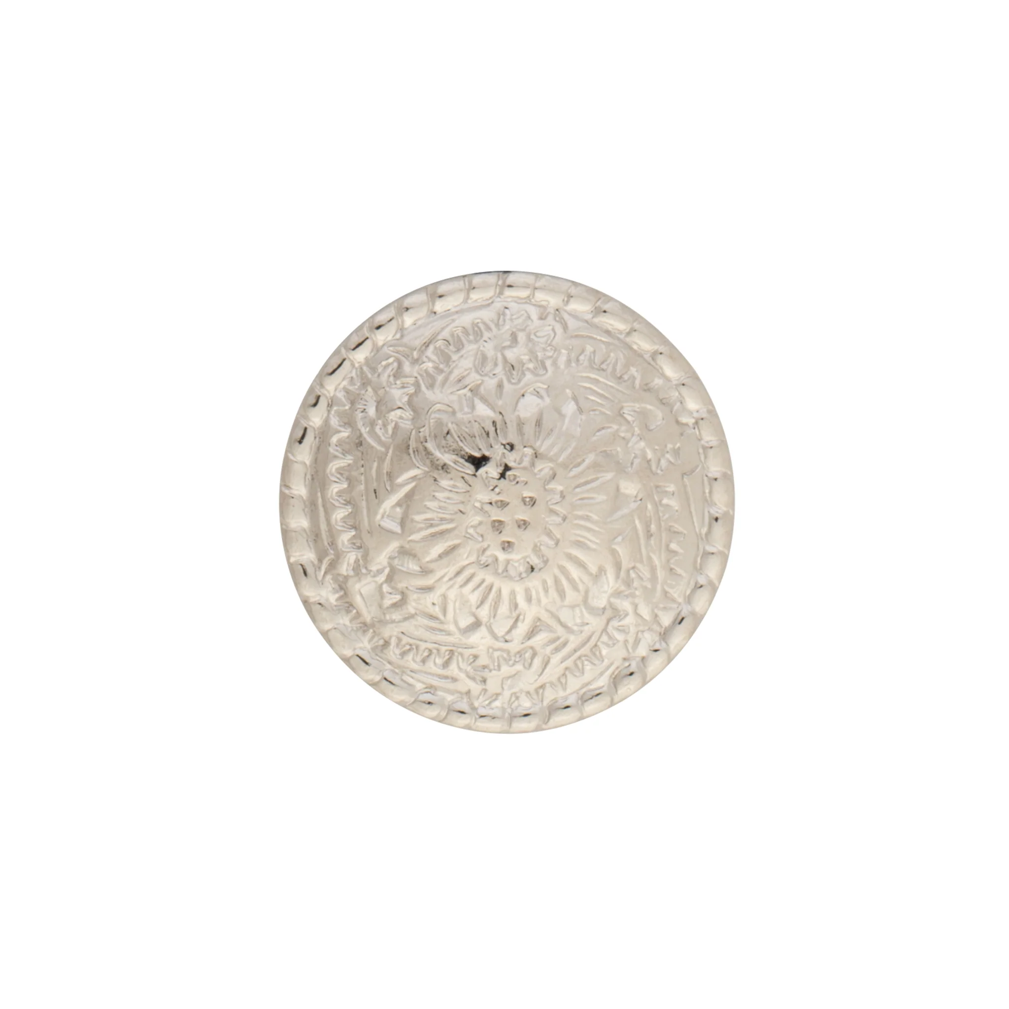 Concho with Chicago Screws, Nickel Plated