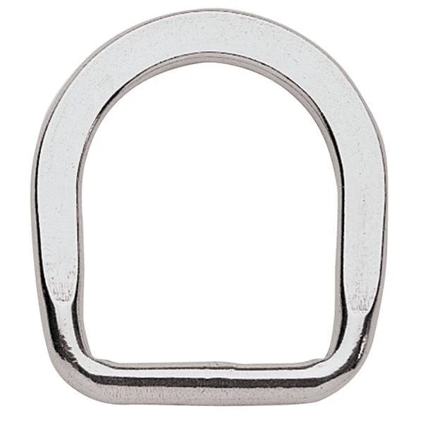 Flat Saddle D-Ring Stainless Steel, 1-3/4"