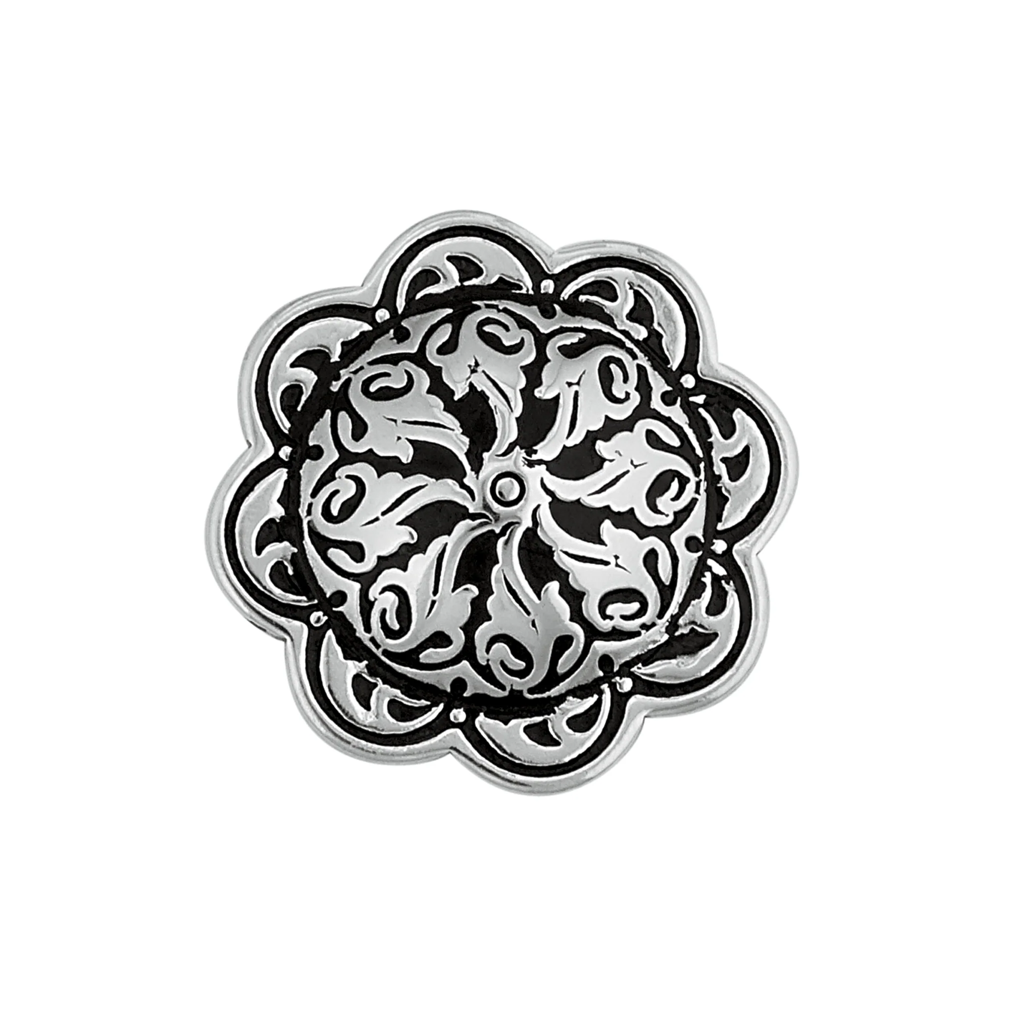 Jeremiah Watt Accented Floral Concho with Loop