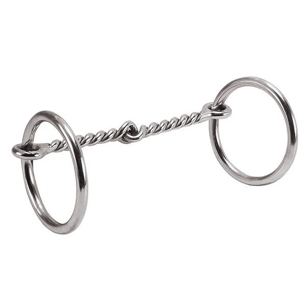 Pony Ring Snaffle Bit, 4-1/2" Single Twisted Wire Mouth 1 8623-pony-ring-snaffle-bit-4-1-2-single-twisted-wire-mouth-1.webp