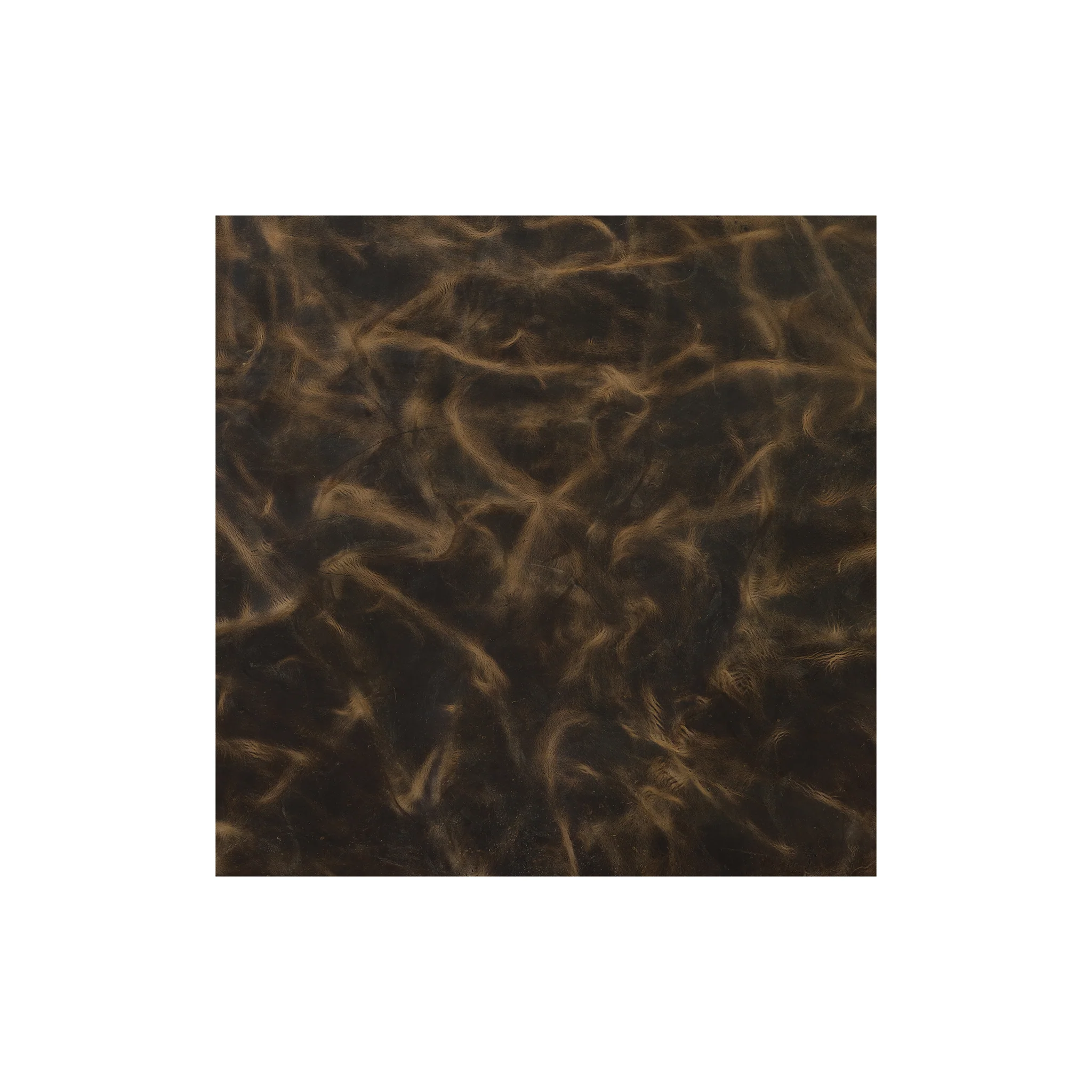 Sample, Chrome Tanned Pull-Up Leather, 5-6 oz., Brown