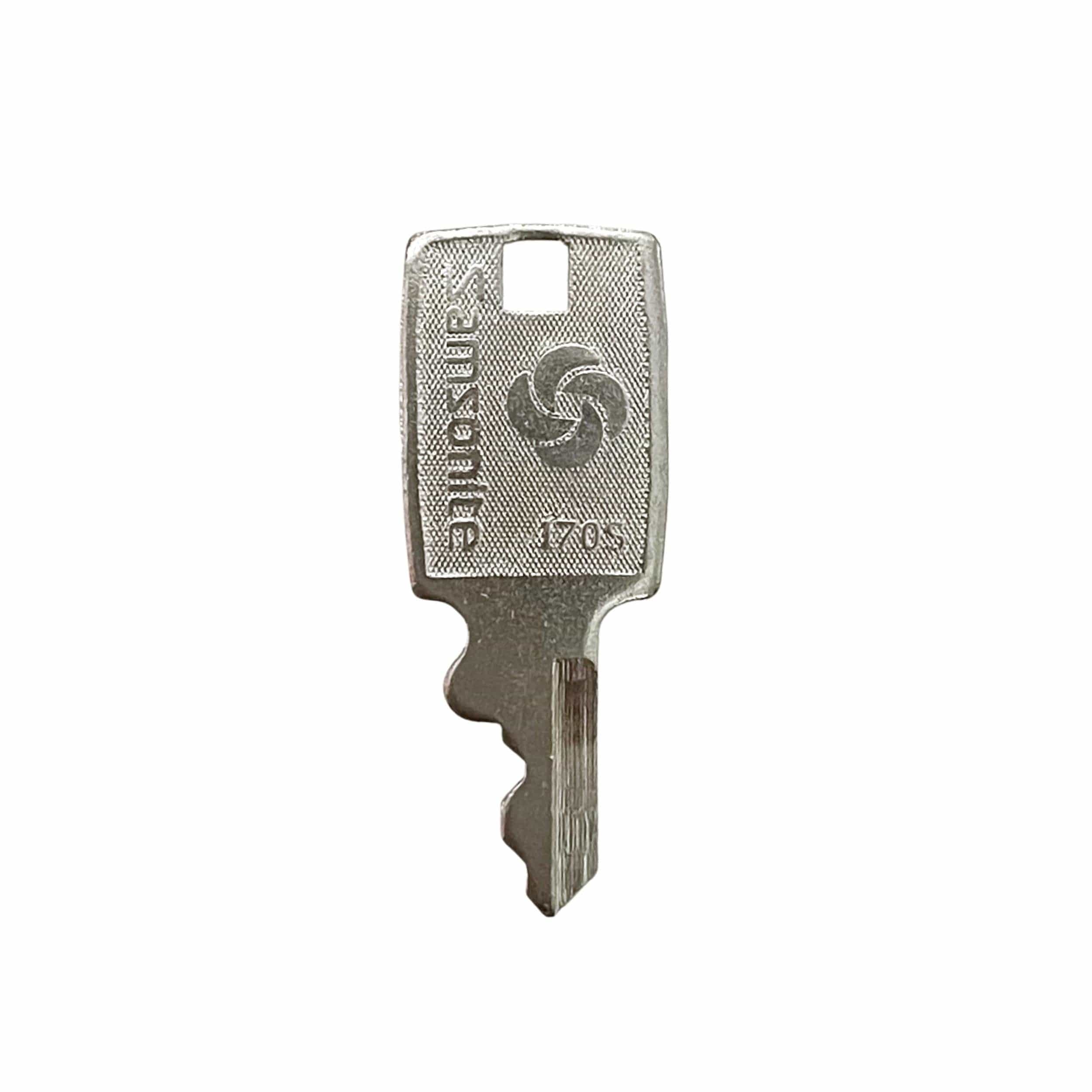 Samsonite No. 170S Lock Replacement Key, Zinc Alloy, 5PK, #S-170SK